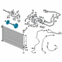 OEM Honda Set, Compressor Clutch Diagram - 38900-RW0-A02