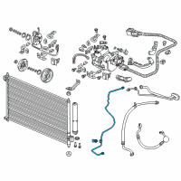 OEM 2014 Acura ILX Pipe, Receiver Diagram - 80341-TX8-A01