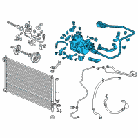 OEM 2014 Acura ILX Compressor Diagram - 38810-RW0-A11