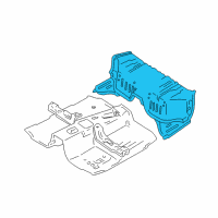 OEM 2003 Chevrolet Tracker Panel, Intermediate Floor Diagram - 30023571