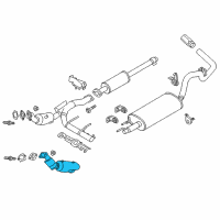 OEM 2018 Ford F-150 Catalytic Converter Diagram - JL3Z-5E212-A