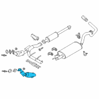 OEM 2020 Ford F-150 Catalytic Converter Diagram - JL3Z-5E212-A