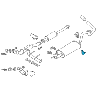 OEM 2012 Ford F-150 Muffler Rear Mount Diagram - HL3Z-5A246-A