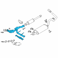 OEM 2020 Ford F-150 Catalytic Converter Diagram - JL3Z-5E212-H