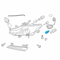 OEM Nissan Murano Bulb Diagram - 26261-8992A