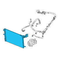 OEM 2020 Jeep Wrangler CONDENSER-Air Conditioning Diagram - 68314789AC