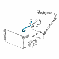 OEM 2021 Jeep Wrangler Line-A/C Discharge Diagram - 68282104AA