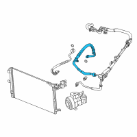 OEM 2019 Jeep Wrangler Line-A/C Suction Diagram - 68282114AA