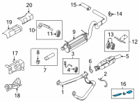 OEM 2011 Ford E-150 Converter Shield Diagram - 4C2Z-5E258-AC