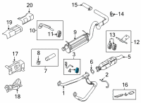 OEM 2014 Ford E-250 Tailpipe Insulator Diagram - 4C2Z-5A262-CA