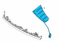 OEM 2021 Hyundai Sonata Lamp Assembly-Rear Comb Inside, LH Diagram - 92403-L5000