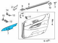 OEM Toyota Mirai PANEL ASSY, FR DOOR Diagram - 74230-62040