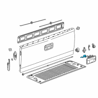 OEM Chevrolet Lock Cylinder Diagram - 23189756