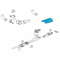 OEM 2014 Chevrolet Camaro Shield, Exhaust Muffler Intermediate Heat Diagram - 92241467