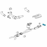 OEM 2011 Chevrolet Camaro Muffler & Pipe Insulator Diagram - 92231199