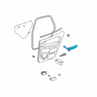 OEM 2001 Toyota Sequoia Armrest Diagram - 74250-0C020-B0