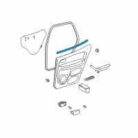 OEM 2002 Toyota Sequoia Weatherstrip Diagram - 68173-0C010