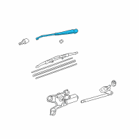 OEM Toyota Sienna Wiper Arm Diagram - 85241-08010