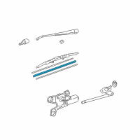 OEM 1998 Toyota Sienna WIPERINSERT-B425 Diagram - 85214-YZZD4-TM