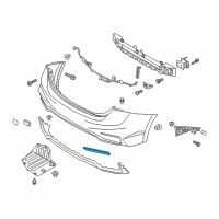 OEM Hyundai Accent Reflector/Reflex Assembly-Rear Lh Diagram - 92405-H5000