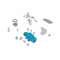 OEM Ford Escape Evaporator Assembly Diagram - AL8Z-19B555-A
