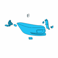 OEM 2019 Buick Regal TourX Tail Lamp Assembly Diagram - 39099114