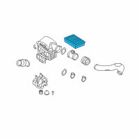 OEM 2008 BMW Alpina B7 Air Filter Element Diagram - 13-71-7-514-832