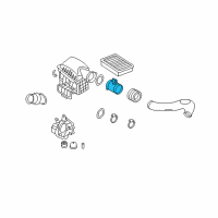 OEM 2008 BMW Alpina B7 Mass Air Flow Sensor Diagram - 13-62-7-966-234