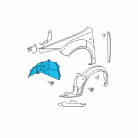 OEM Pontiac G6 Panel-Front Wheelhouse Lower Center Diagram - 20757864