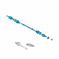 OEM Hyundai Tucson Shaft Assembly-Drive, LH Diagram - 49500-D3060