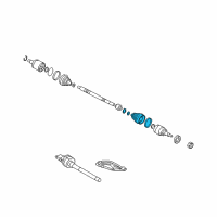 OEM Hyundai Tucson Boot Kit-Front Axle Wheel Side Diagram - 49541-D3050