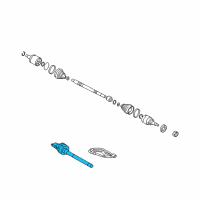 OEM Hyundai Bearing Bracket & Shaft Assembly Diagram - 49560-D3060