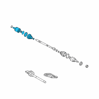 OEM 2021 Hyundai Tucson Joint Kit-Front Axle Differential Side LH Diagram - 49535-D3710