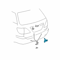 OEM 1999 Lexus RX300 Actuator Assy, Back Door Lock Diagram - 69150-48010