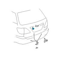 OEM Lexus RX300 Back Door Lock Control Assembly Diagram - 69790-33020