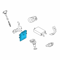 OEM Infiniti Q50 Blank Engine Control Module Diagram - 23703-1MG1A