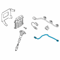 OEM 2020 Kia Telluride Sensor-Knock, LH Diagram - 393203L110