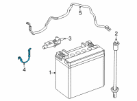 OEM 2021 Jeep Grand Cherokee L WIRING-BATTERY POSITIVE Diagram - 68462345AB