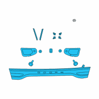 OEM 2014 Dodge Dart APPLIQUE-Deck Lid Diagram - 68164500AE