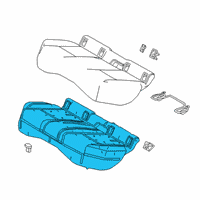 OEM 2021 Lexus UX200 Pad Sub-Assembly, RR Sea Diagram - 71503-76070