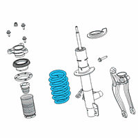 OEM 2020 Lincoln Aviator SPRING - FRONT Diagram - LC5Z-5310-E