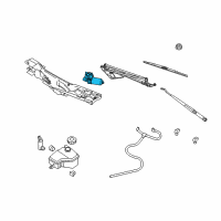 OEM 2003 Lincoln LS Windshield Wiper Motors Diagram - 6W1Z17V508BA