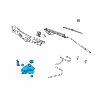 OEM 1999 Lincoln Town Car Washer Reservoir Diagram - 8W1Z-17618-A