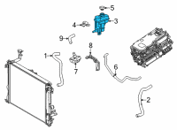 OEM Lexus NX450h+ Coolant Reservoir Diagram - G910G42010