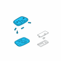 OEM 2005 Mercury Mariner Overhead Lamp Diagram - 7L8Z-13776-BA