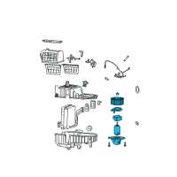 OEM 2003 Kia Sorento Motor & Wheel Assembly-Blower Diagram - 971093E400