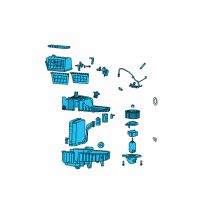 OEM 2006 Kia Sorento EVAPORATOR & Blower Diagram - 976013E350