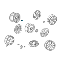 OEM 2000 Saturn LS1 Bolt/Screw, Wheel Diagram - 24406586