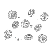 OEM Saturn LS Bolt, Screw, Wheel Diagram - 24409646