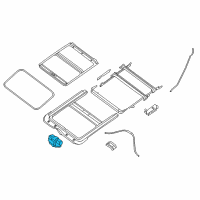 OEM 2009 Nissan Altima Motor Assy-Sunroof Diagram - 91295-JA00A